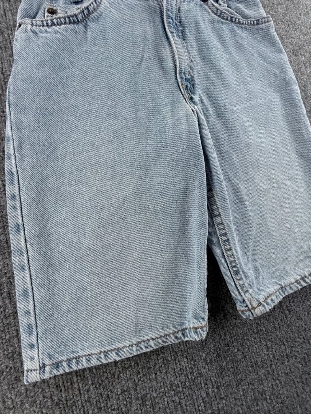 VTG Levis Orange Tab Size 14 Jort Shorts USA Women Blue Denim Cotton ACTL 25x10